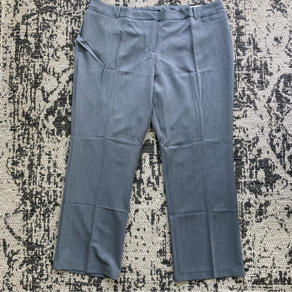 Worthington Curvy Fit Heather Grey Dress Pants Size 22W